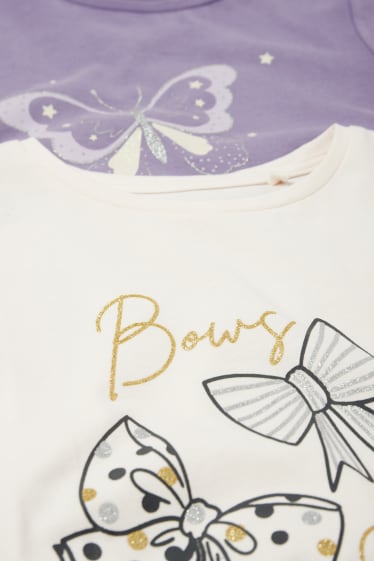 Bambine - Fiocco - maglia a maniche lunghe - champagne