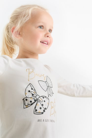 Bambine - Fiocco - maglia a maniche lunghe - champagne