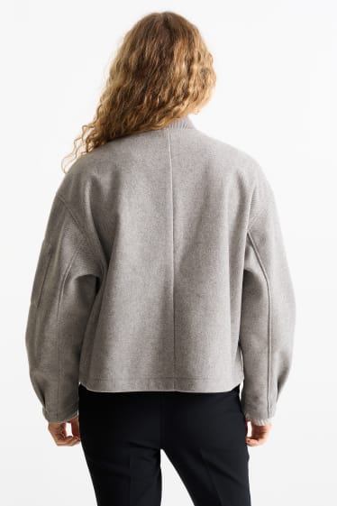 Women - Bomber jacket - gray