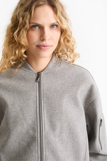 Women - Bomber jacket - gray