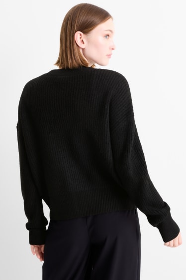 Damen - Strickjacke - schwarz