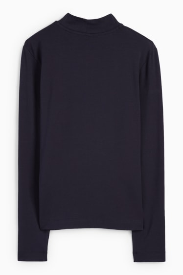 Femmes - Haut à col roulé - bleu foncé
