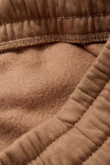 Dámské - Teplákové kalhoty basic - světle hnědá