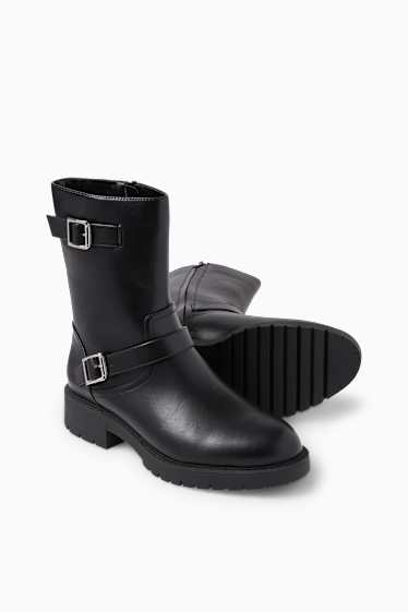 Dona - Botes - pell sintètica - negre