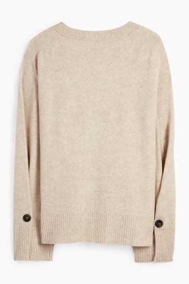 Femmes - Gilet en maille - beige
