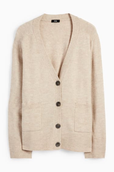 Femmes - Gilet en maille - beige