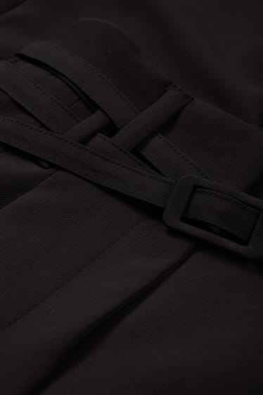Donna - Pantaloni - vita alta - tapered fit - nero