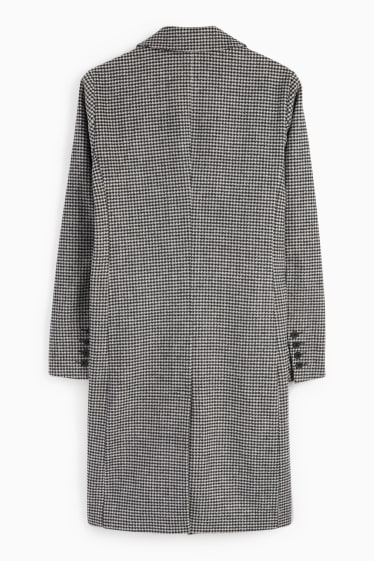 Femmes - Manteau - à motif - blanc / noir