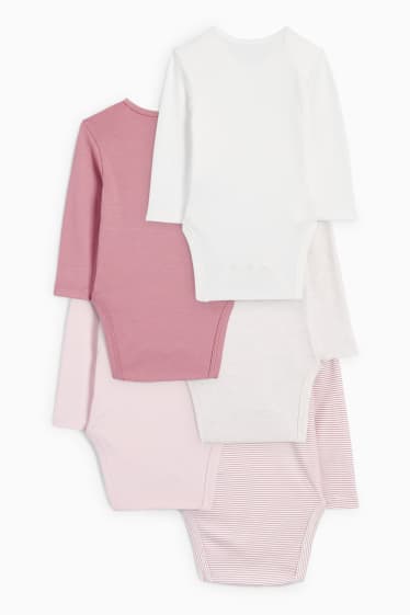 Bébés filles - Lot de 5 - bodys bébé - rose
