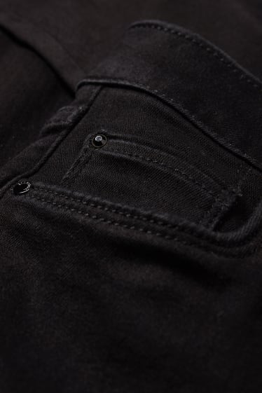 Femei - Slim jeans - talie medie - negru
