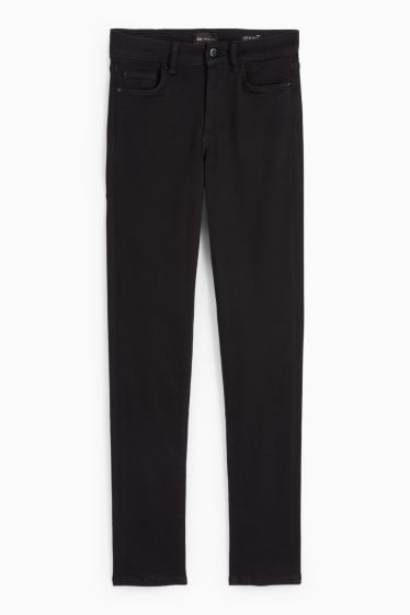 Femei - Slim jeans - talie medie - negru