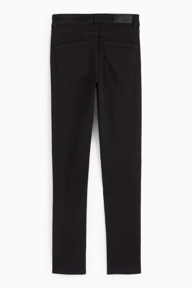 Femei - Slim jeans - talie medie - negru