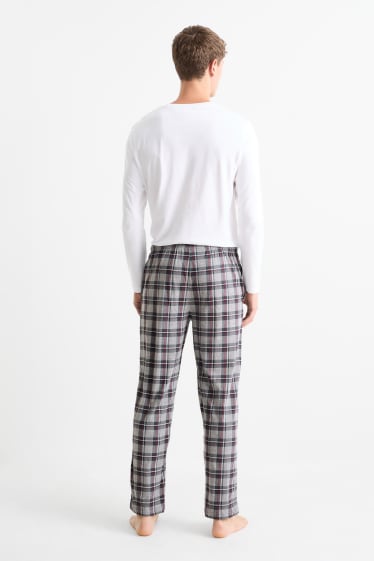 Bărbați - Multipack 2 buc. - pantaloni de pijama - gri închis