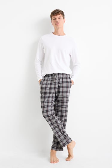 Bărbați - Multipack 2 buc. - pantaloni de pijama - gri închis