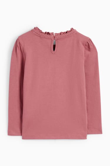 Copii - Fete - Pădure - tricou cu mânecă lungă - roz închis