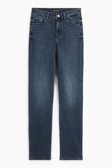 Mujer - Straight jeans - mid waist - vaqueros - azul oscuro
