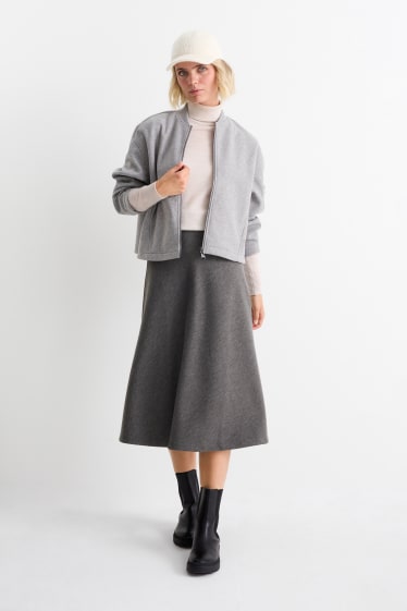 Mujer - Falda - gris oscuro
