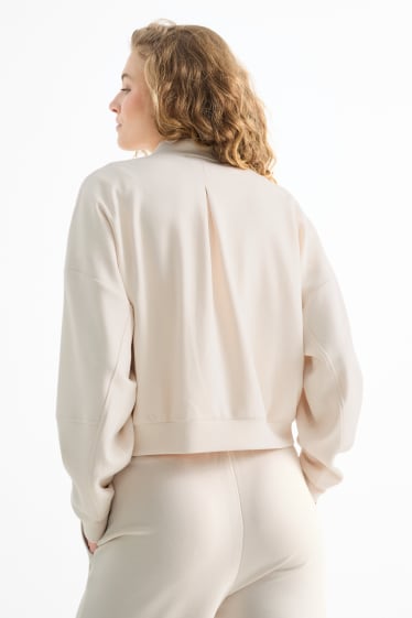 Women - Zip-through sweatshirt - cremewhite