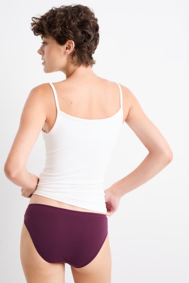 Femmes - Lot de 4 - culottes - rose foncé