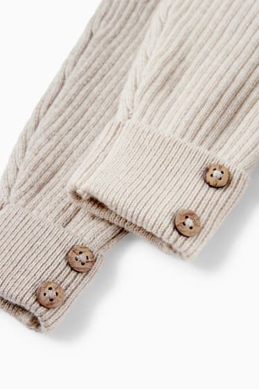 Baby Boys - Multipack of 2 - knitted baby Leggings - light beige