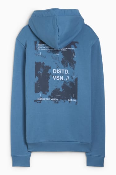 Heren - Hoodie - blauw