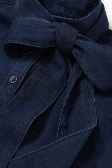 Femmes - Chemisier en jean - bleu foncé