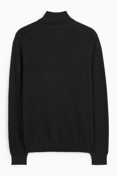 Hommes - Pull à col roulé - noir