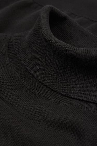 Hommes - Pull à col roulé - noir