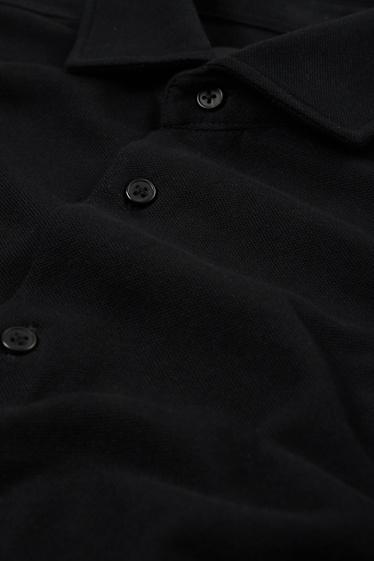 Herren - Hemd - Slim Fit - Kent - schwarz