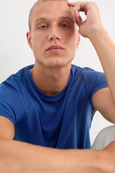 Herren - Funktions-Shirt - Slim Fit - dunkelblau