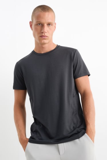 Uomo - Maglia tecnica - slim fit - nero