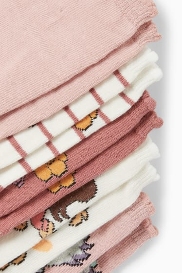 Niños: niñas - Pack de 5 - Patrulla Canina - Skye - calcetines con dibujo - rosa