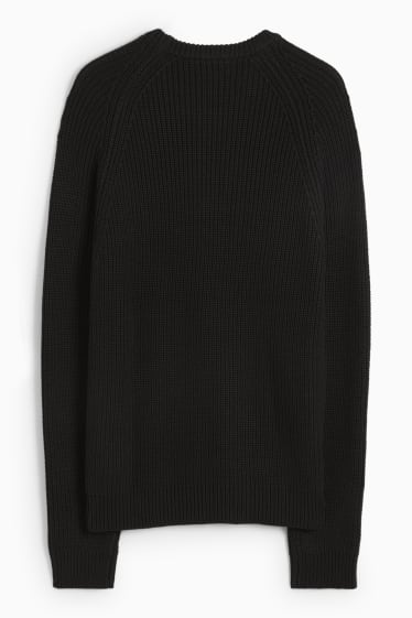 Home - Jersei - de canalé - negre