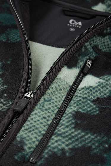 Home - Jaqueta polar tèrmica - estampada - verd fosc