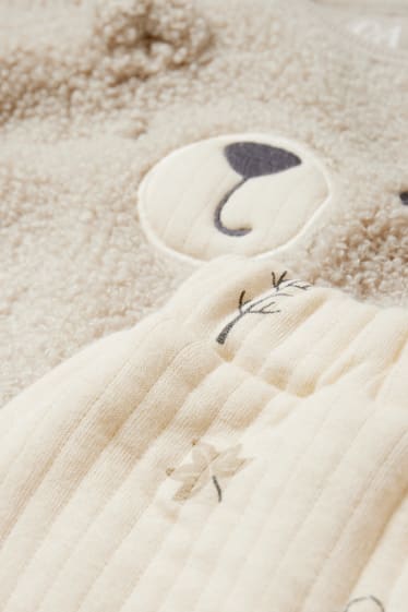 Baby Boys - Teddy bear - baby outfit - 2 piece - beige