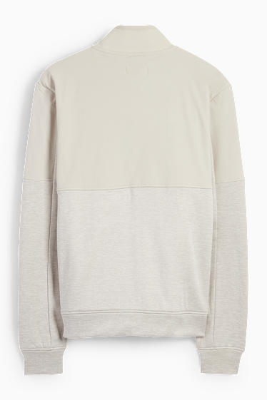 Men - Technical zip-through sweatshirt - beige
