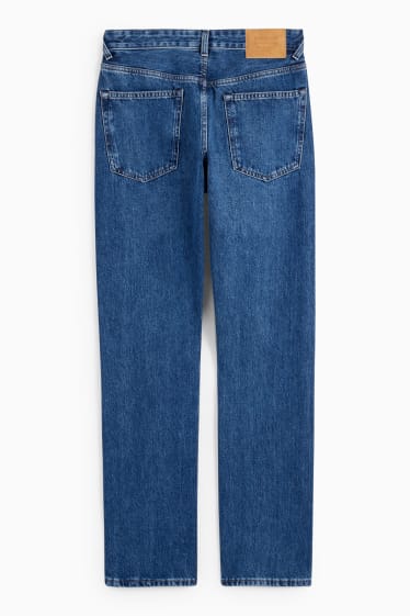 Donna - Vintage straight jeans - vita alta - jeans blu scuro