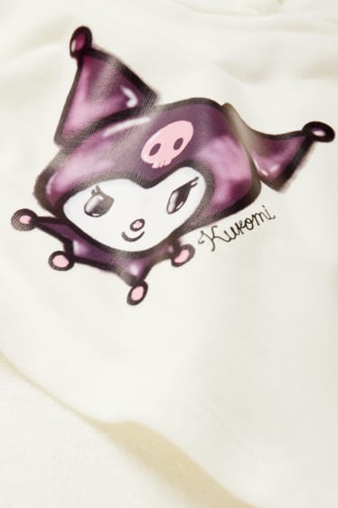 Kinder Mädchen - Kuromi - Set - Hoodie und Kleid - 2 teilig - weiß / schwarz