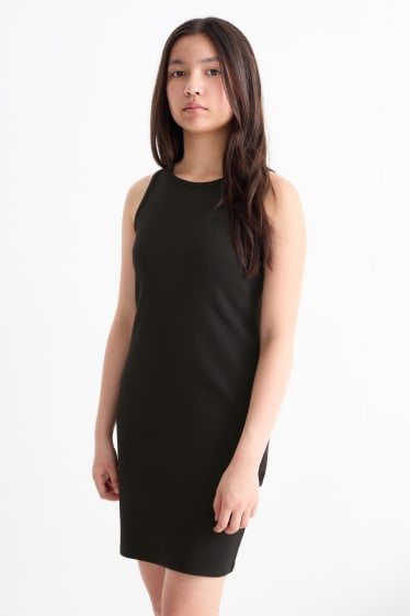 Kinder Mädchen - Kuromi - Set - Hoodie und Kleid - 2 teilig - weiß / schwarz