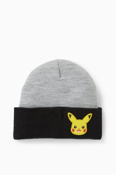 Kinderen: jongens - Pokémon - beanie - grijs