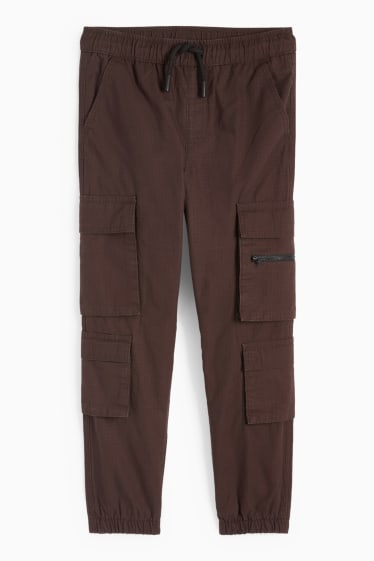 Nen - Pantalons cargo - marró fosc