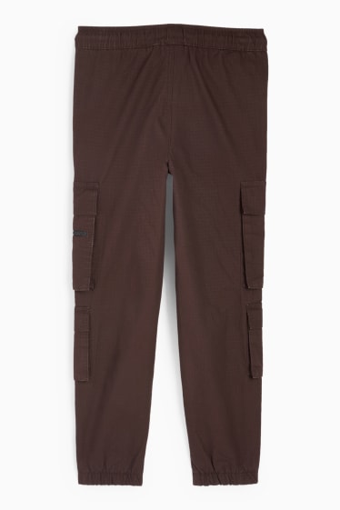 Nen - Pantalons cargo - marró fosc