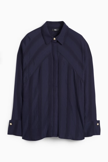 Women - Blouse - dark blue
