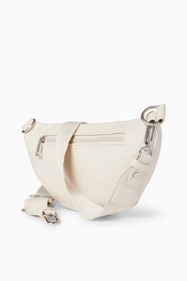 Femmes - Sac à bandoulière amovible - synthétique - beige clair