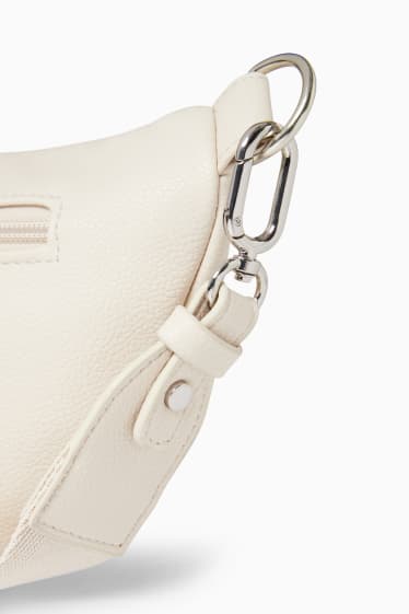 Femmes - Sac à bandoulière amovible - synthétique - beige clair