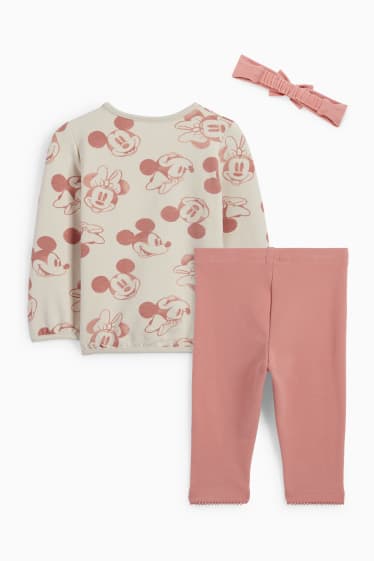 Baby Mädchen - Disney - Baby-Outfit - 3 teilig - rosa / beige