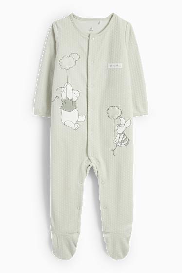 Unisexe - Winnie l’ourson - pyjama bébé - vert menthe