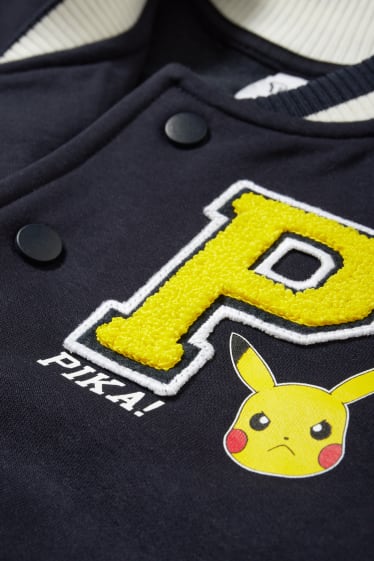 Bambini - Pokémon - giacca stile college - blu scuro