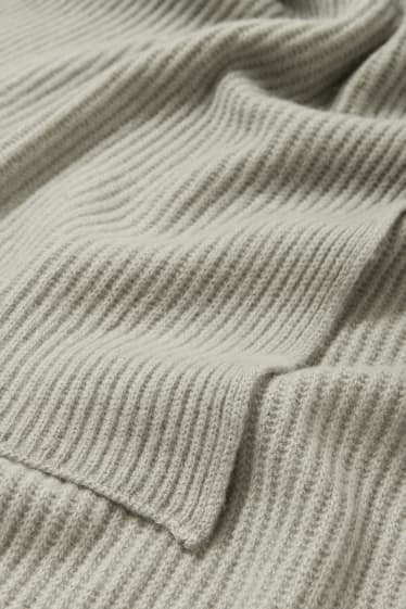 Femmes - Écharpe en maille de cachemire - vert menthe