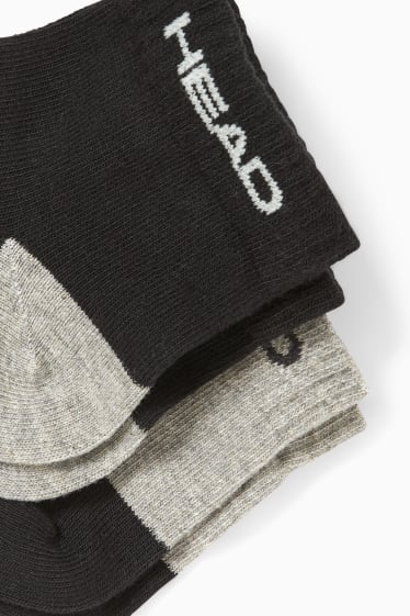 Hommes - HEAD - lot de 5 paires - socquettes - gris / noir